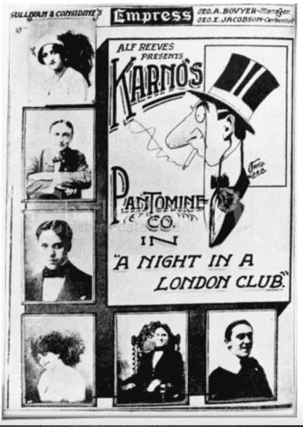 Fred Karno poster: A Night in a London Club